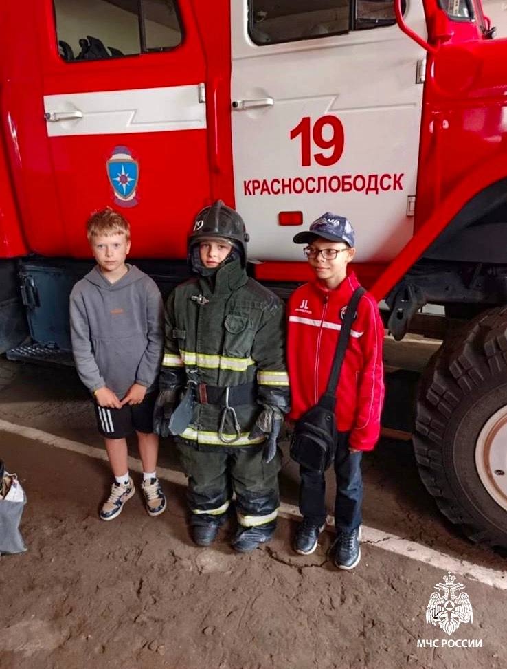 В Мордовии пожарные проводят профилактические мероприятия для детей