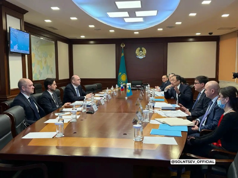 Евгений Солнцева обсудил в Астане ускорение транзита «Россия – Казахстан – Китай»