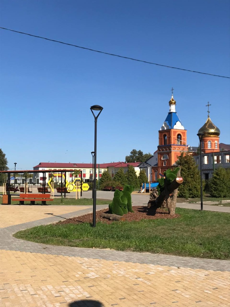 Благоустройство площади в райцентре мордовского села Старое Шайгово завершилось Благоустройство площади в райцентре мордовского села Старое Шайгово завершилось