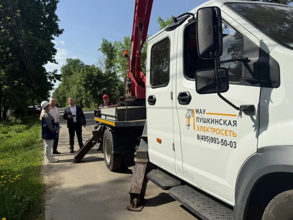 В подмосковном Пушкинском модернизируют уличное освещение — председатель окружного Совета депутатов Артём Садула рассказал о ходе работ