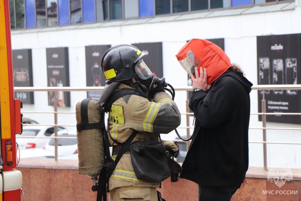 Спасатели Мордовии в кратчайшие сроки ликвидировали условный пожар в центре Саранска