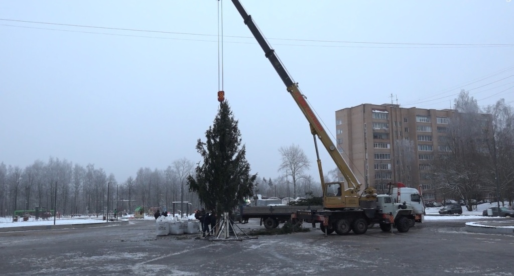 В Красноармейске Городского округа Пушкинский появилась новогодняя ёлка