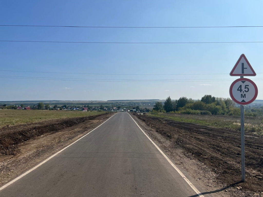 В Лямбирском районе Мордовии завершён капитальный ремонт автомобильной дороги