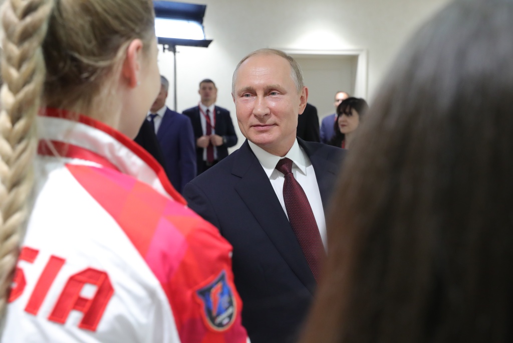 Владимир Путин встретится с российскими спортсменами в следующем году