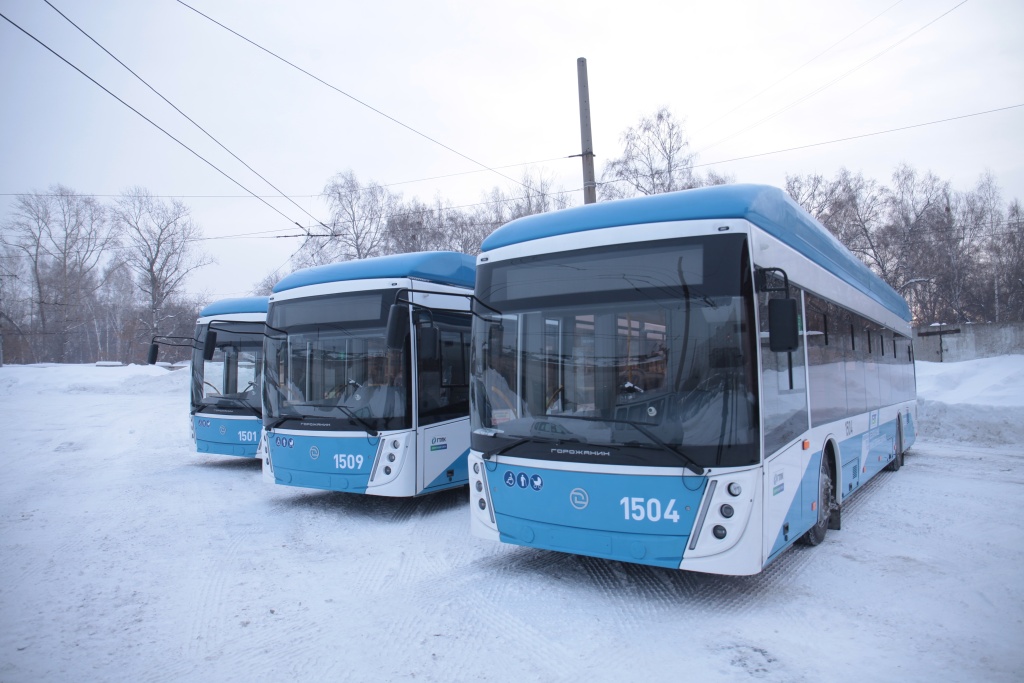 В Новосибирск доставлены 120 новых троллейбусов 