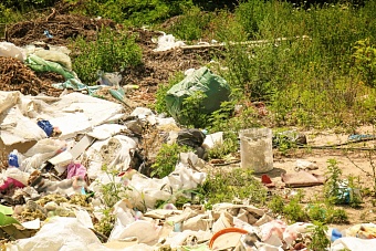 В национальном парке "Самарская Лука" ликвидировали несанкционированную свалку твёрдых бытовых отходов